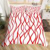 Modern Geometric Duvet Cover Abstract Art Stripes Bedding Set Simple Colorful Lines Comforter Cover for Kids Women Men Room Dorm