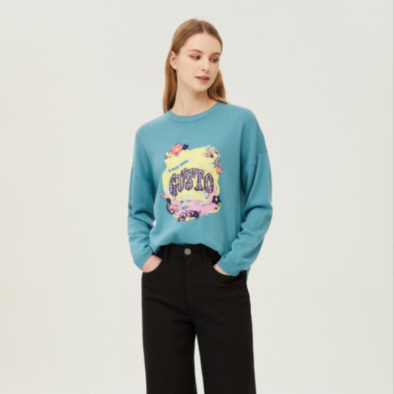 Benetton Круглый вырез горловины вязаный Bakp10411