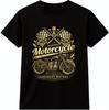 Мотоциклетная футболка на заказ Винтажная Байкерская Мотоциклетная Гонки Графическая футболка