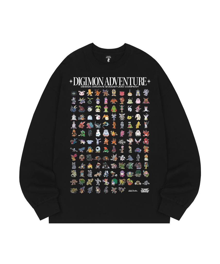 ODDSTUDIO [Digimon Adventure] Digimon All Characters Long Sleeve - 2 Colors