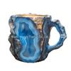 2024 Elegant Translucent Mineral Resin Coffee Cup - Colorful Luxury Gift