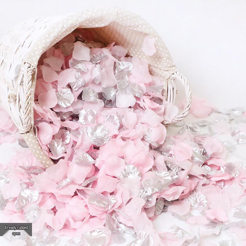 Романтический Свадебный Декор для Помолвки: Искусственные лепестки красной розы