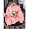 Princess Horse Flowers Sunflowers Unisex Crew Neck Fashion Sweatshirt, Autumn and Winter Western Style Top, Children's Long Sleeved T-shirt