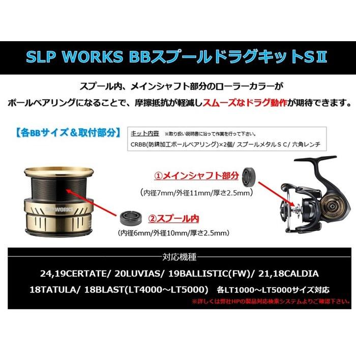 Daiwa SLP Works SLPW Набор подшипников и тормозной системы шпули S2 Серебристый 10x11x2.5мм