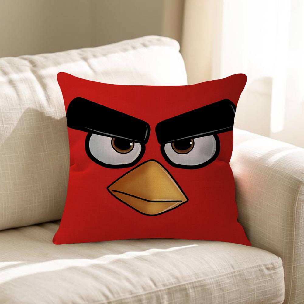 Cartoon Angry BBirds Personalized Pillow Cover Kids Bedroom Wild Party Decor Pillowcase Kid Birthday Shower Gift