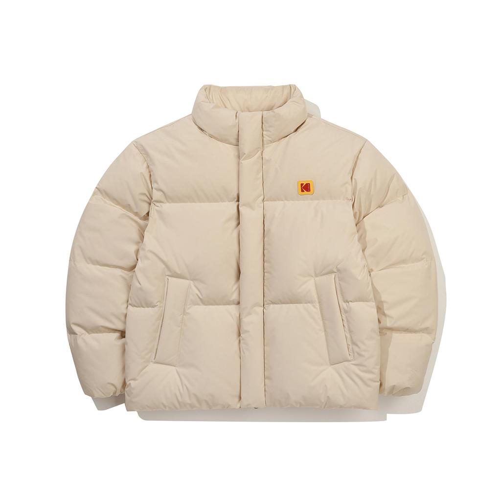 KODAK Stand Neck Duck Down Jacket Ivory
