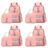 3Pcs/set English Letter A-Z Printed Backpack for Children Student Schoolbag Girl Kid Gift Women Large Capacity Travel Bag