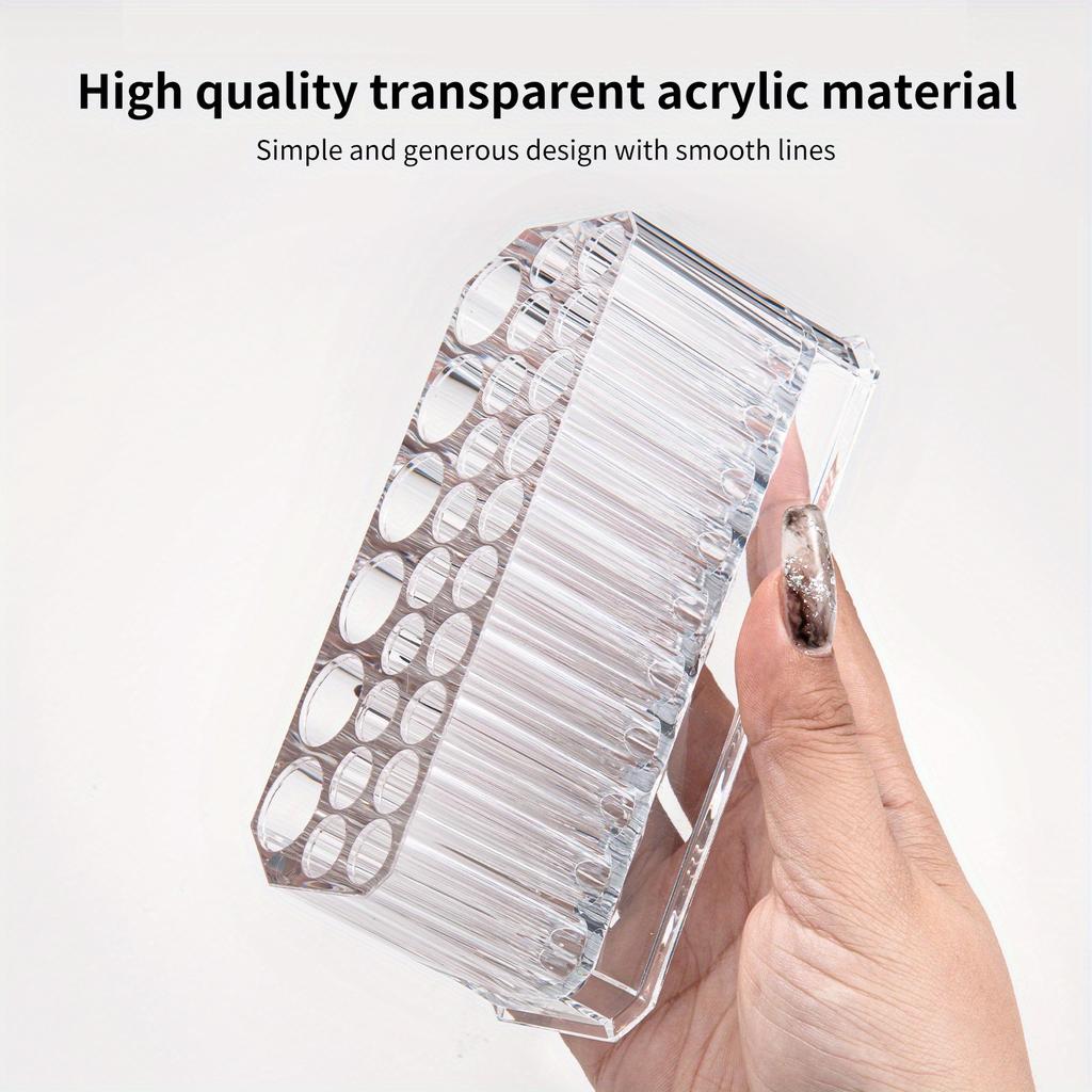 26 Holes Nail Brushes Storage Holder Makeup Brushes Organizer Nail Tools Stand Storage Showing Shelf Pens Display Case