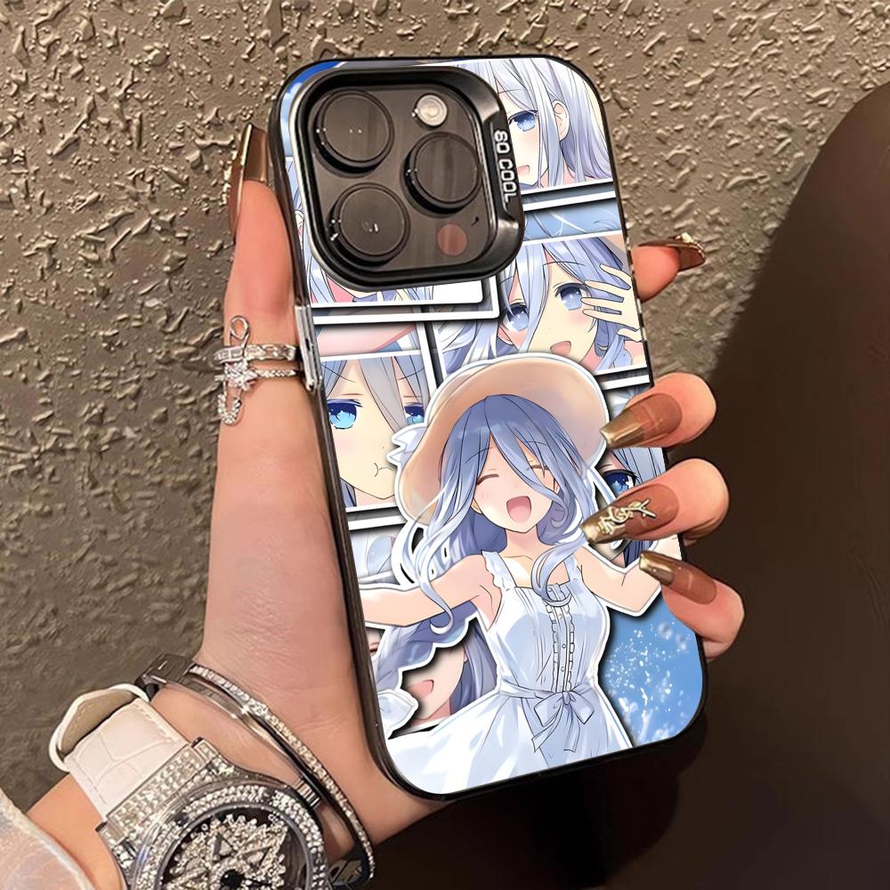 Date a Live Mio Takamiya Translucent Mobile Phone Case for iPhone 17 16 15 14 13 12 11 X XR XS Air Pro Max Plus Colorful Cover