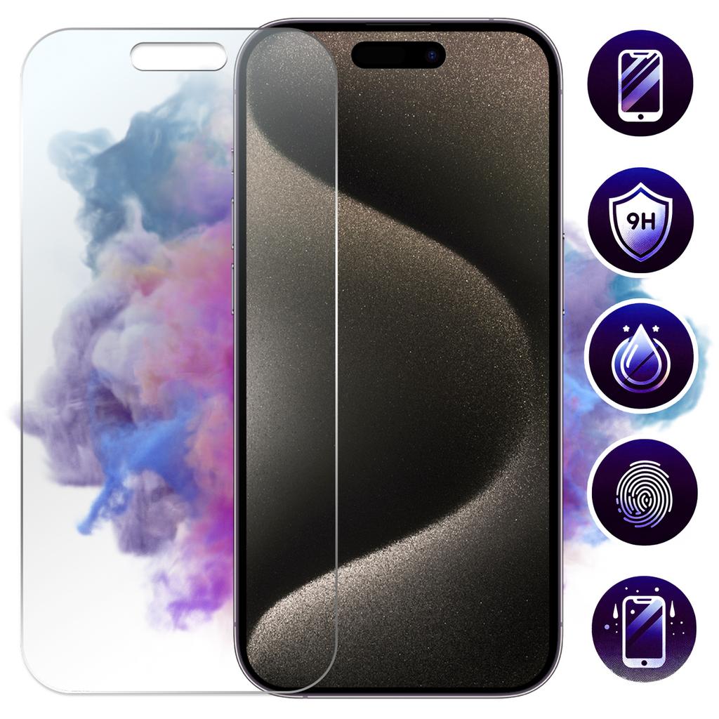 Szkło Hybrydowe Do Apple Iphone 15 Pro Na Ekran Alogy Flexi Glass 9H Case Friendly Płaskie Na Ekran