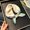 Printed Soft 100% Real Silk Scarf Fashion Foulard Women Square Neckerchief Floral High Quality New Hair Tie Bandana