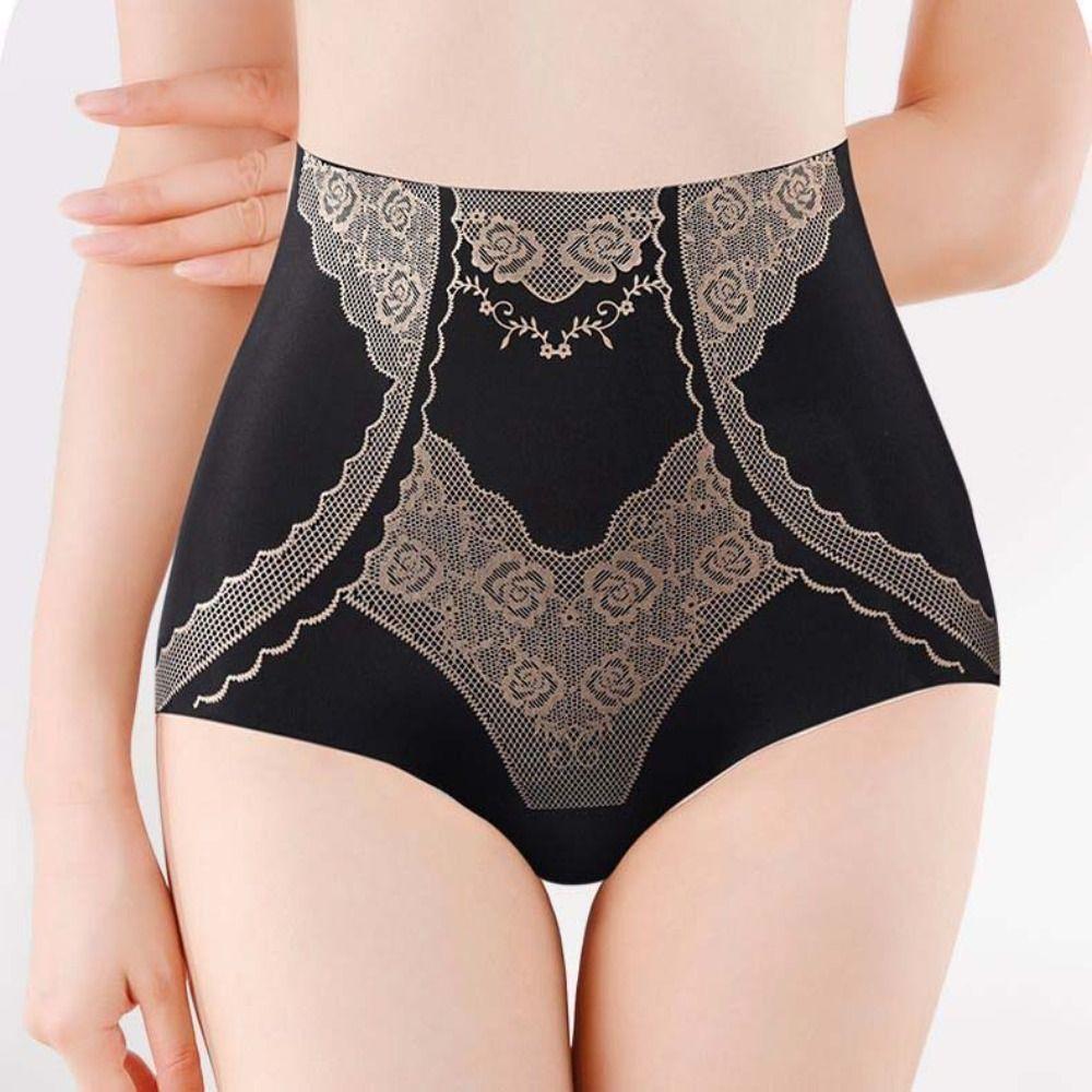 Ice Silk Корректирующее белье для похудения с утягивающим эффектом средней талии Трусы для коррекции фигуры Нижнее белье для ежедневного контроля живота