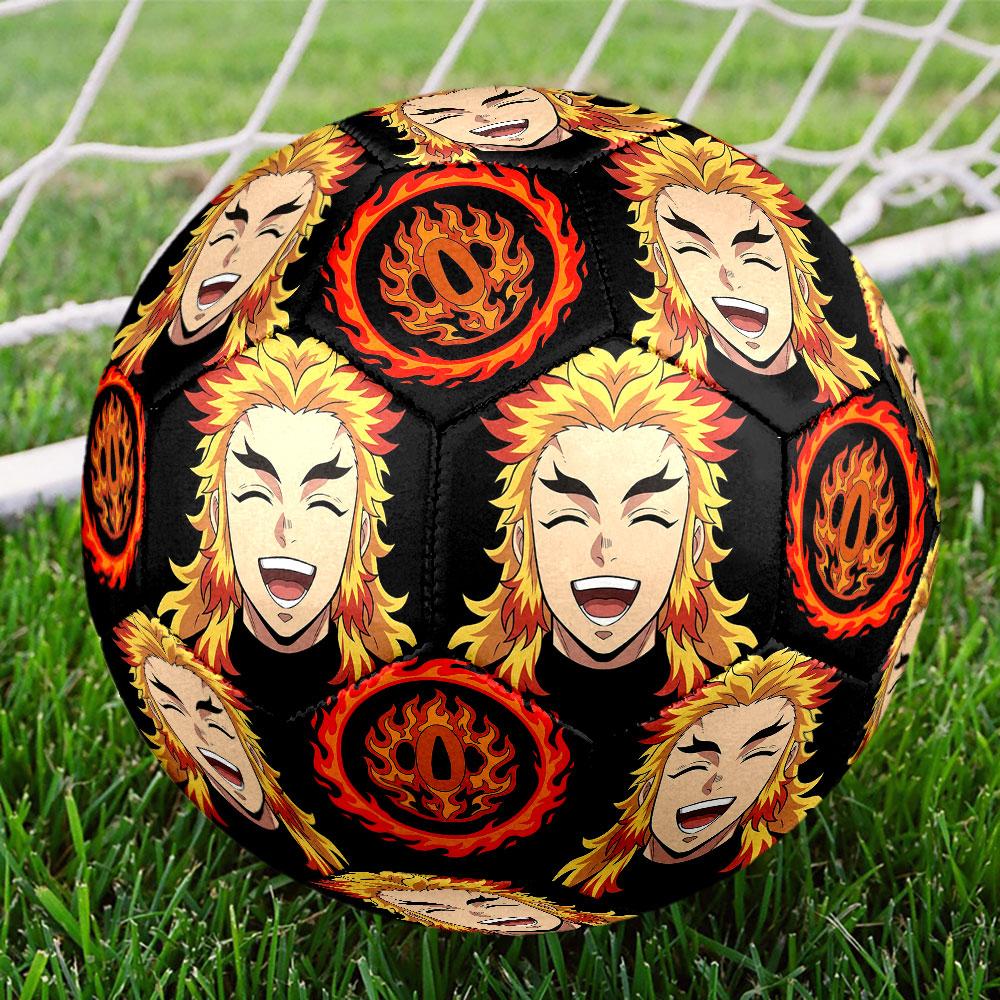 1pc Demon Slayer Kimetsu no Yaiba Soccer Ball Size 5 Indoor Soccer Ball Fashion Colorful Backyard Game - Great For Sports Fans Gift HE20