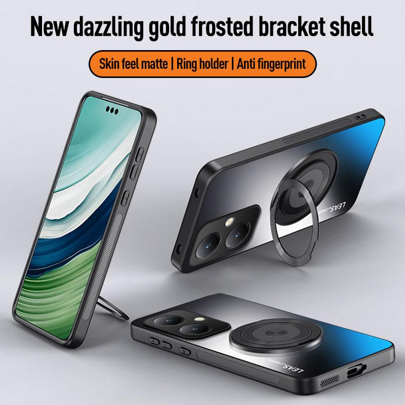 For Honor 400 200 100 90 70 50 Pro X9A X9B X9C X8B Magic 7 Lite Magnetic Ring Stand Back Phone Case Ring Lens Protective Cover