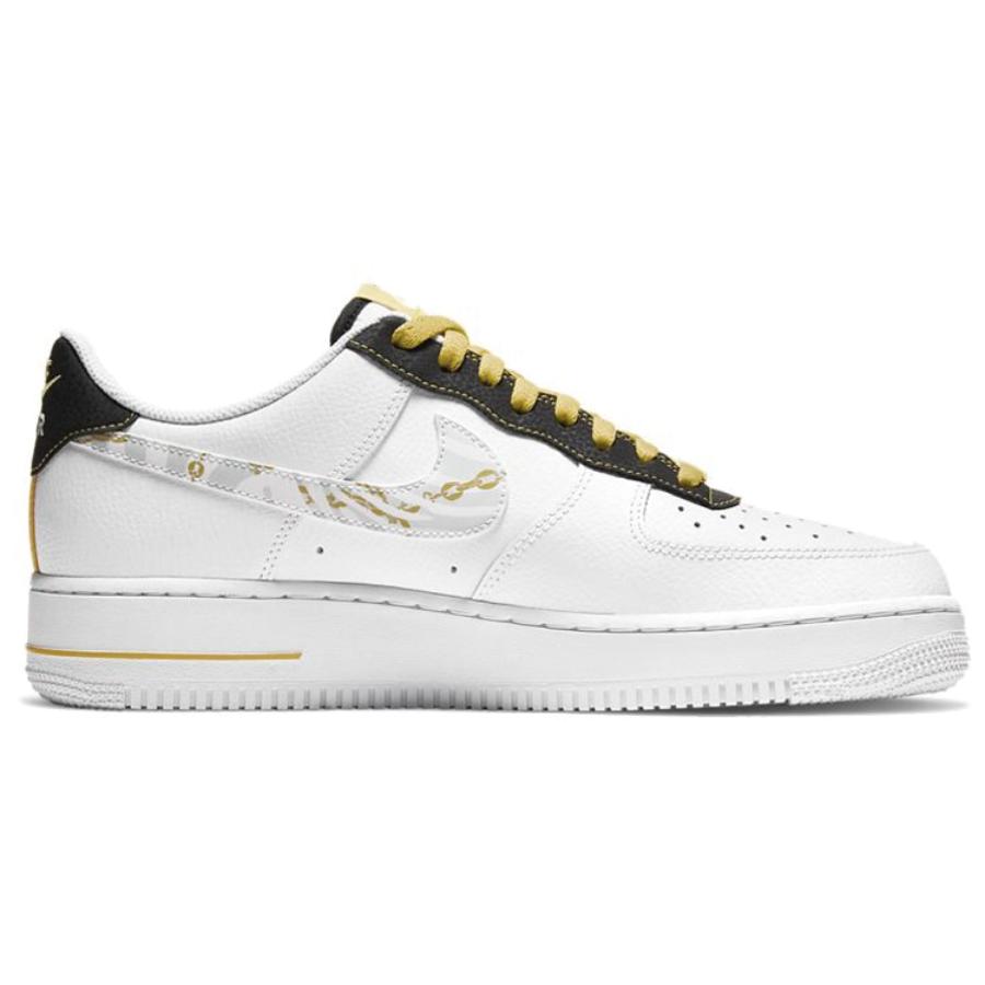 Nike Air Force 1 '07 LV8 'Gold Links Zebra Print' Sneakers DH5284-100