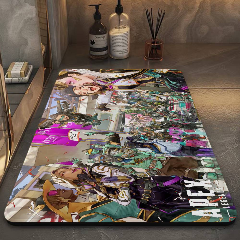 Apex Legends Octane Bathroom Mat Kids Room Bedroom Decoration Balcony Anti-Slip Doormat Living Room Welcome Rug