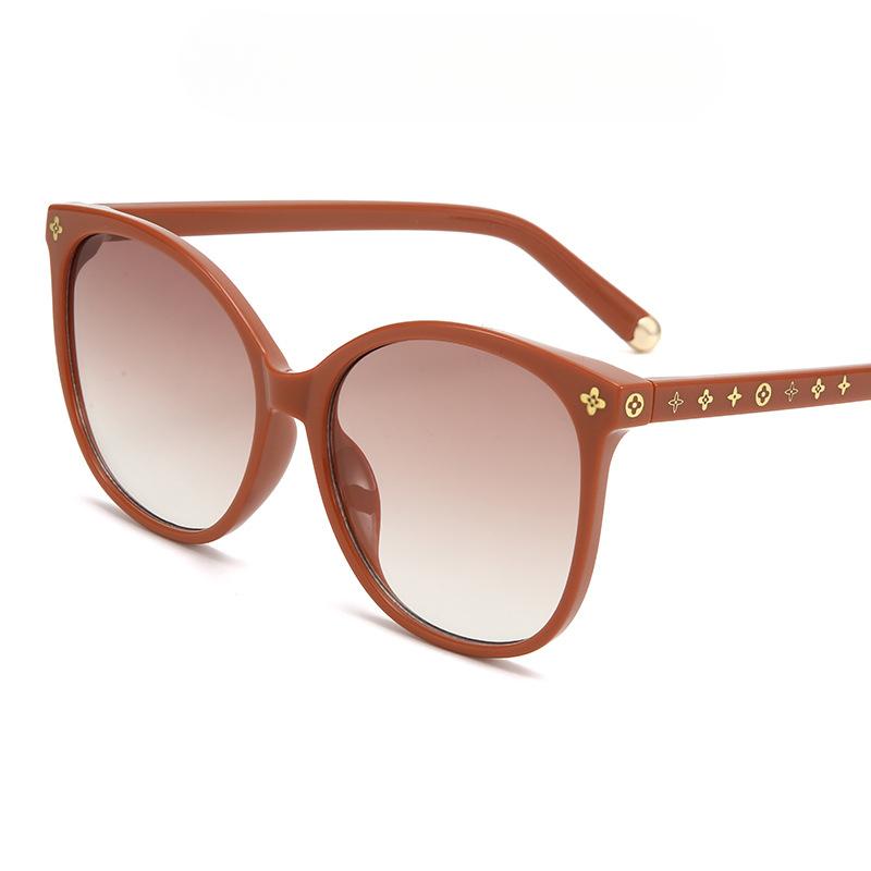 Модные солнцезащитные очки в большой оправе «кошачий глаз», простые солнцезащитные очки, женские индивидуальные солнцезащитные очки