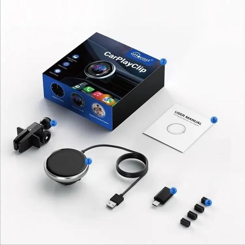 Беспроводной адаптер CarPlay для автомобилей с заводским проводным CarPlay, Plug-and-Play для Fire TV Stick и Google TV Stick