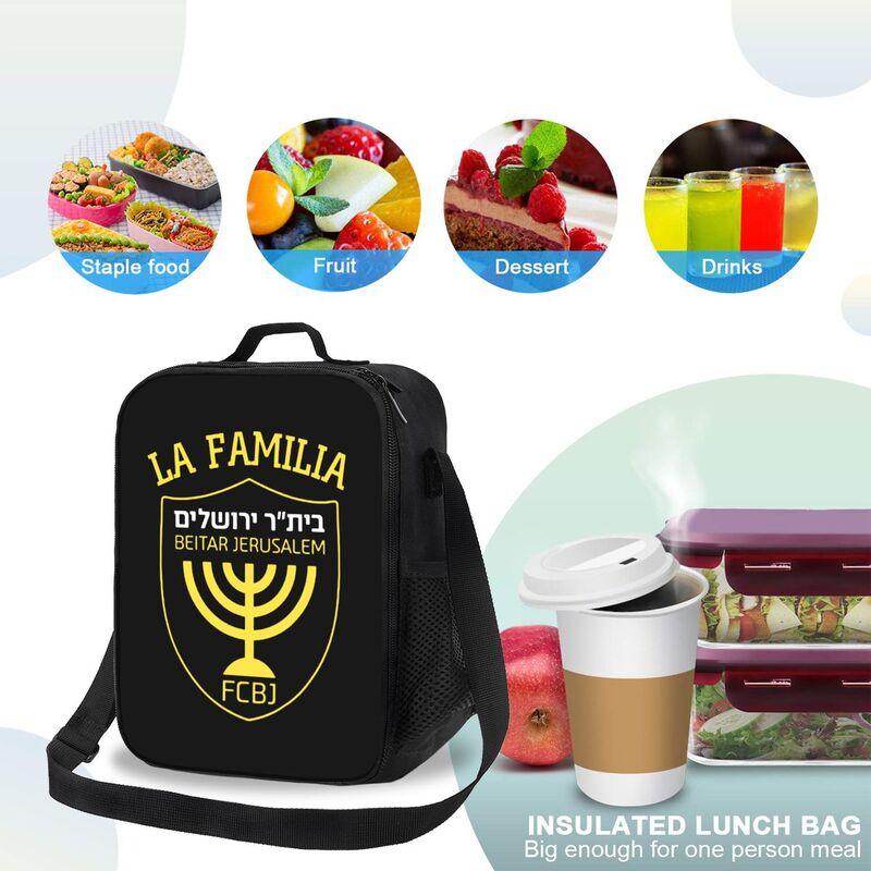 Custom Be-itar Jerusalem Insulated Lunch Bag with Adjustable Shoulder Strap Reusable Thermal Bento Bags for Work Picnic Beach