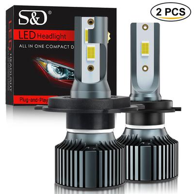 2 шт. 30000LM H4 H7 Led 3570 CSP H1 H8 H11 H16 9005 HB3 9006 HB4 H27 880 881 Лампа для автомобильных фар Canbus Авто Турбо Лампа 12 В 24 В 6000 К Белый