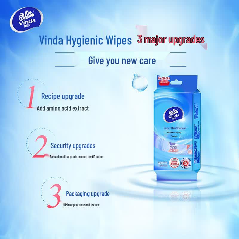 Vinda Ultra Mini Portable Antibacterial Wet Wipes