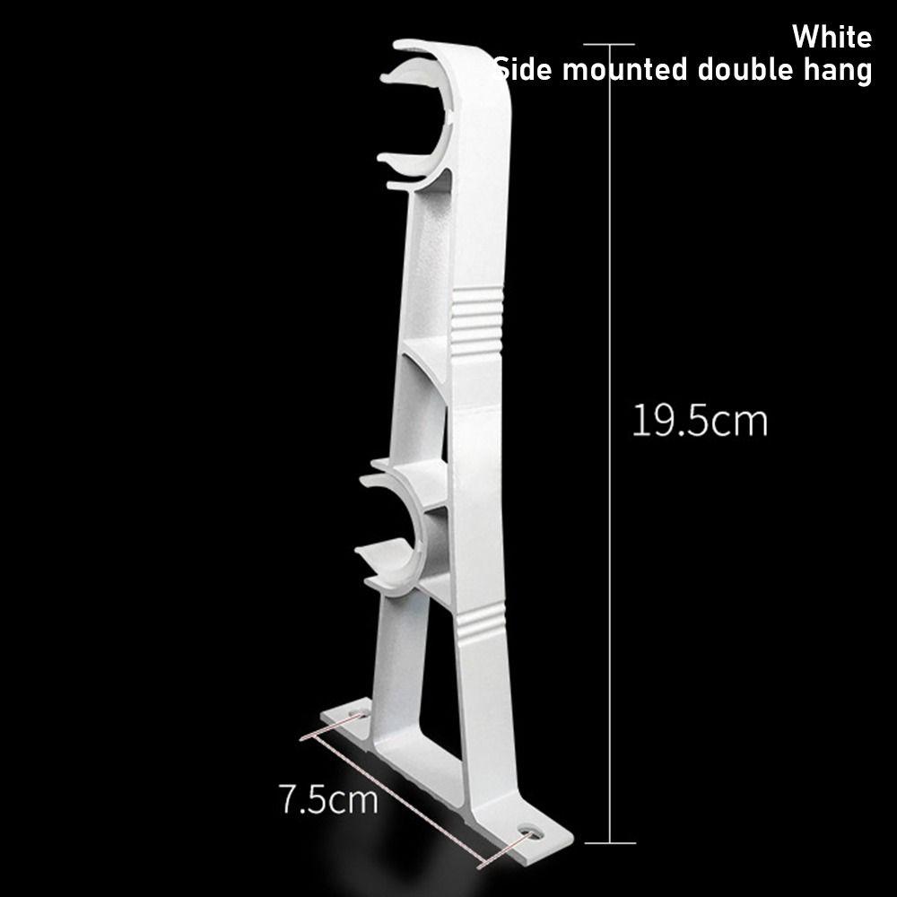 1 шт. одинарный двойной крючок для вешалки фиксирующий зажим для штанги опорный зажим новый кронштейн для карниза для штор