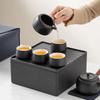 Chaxun Portable Zen Black Ceramic Tea Set