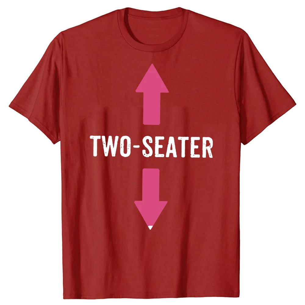Two Seater T Shirts Graphic Cotton Streetwear Short Sleeve 2 Seater Dad Adult Humor Gifts Summer Two-Seater T-shirt