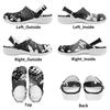 White Printed EVA Clogs Women Men Breathable Lightweight Slip On Garden Beach Pool Bathroom Home Casual Shoes Beach Travel Wear