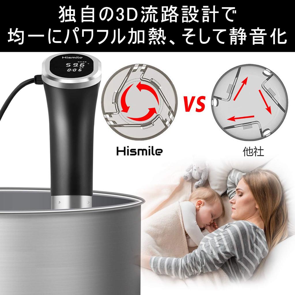 High Smile Низкотемпературный Медленный Салат Рецепт IPX7 Подлинная Японская Бытовая Качество Премиум Плита Sous Vide Плита, Плита, Курица, Водонепроницаемая,