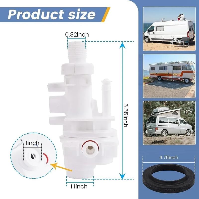 Toilet Water Valve Replacement Upgraded For Thetford Aqua Magic V For RV Part# 31705