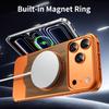 Retractable Walnut Phone Case With Metal Magnetic Rotating Stand IPhone 16 Pro 17 Max