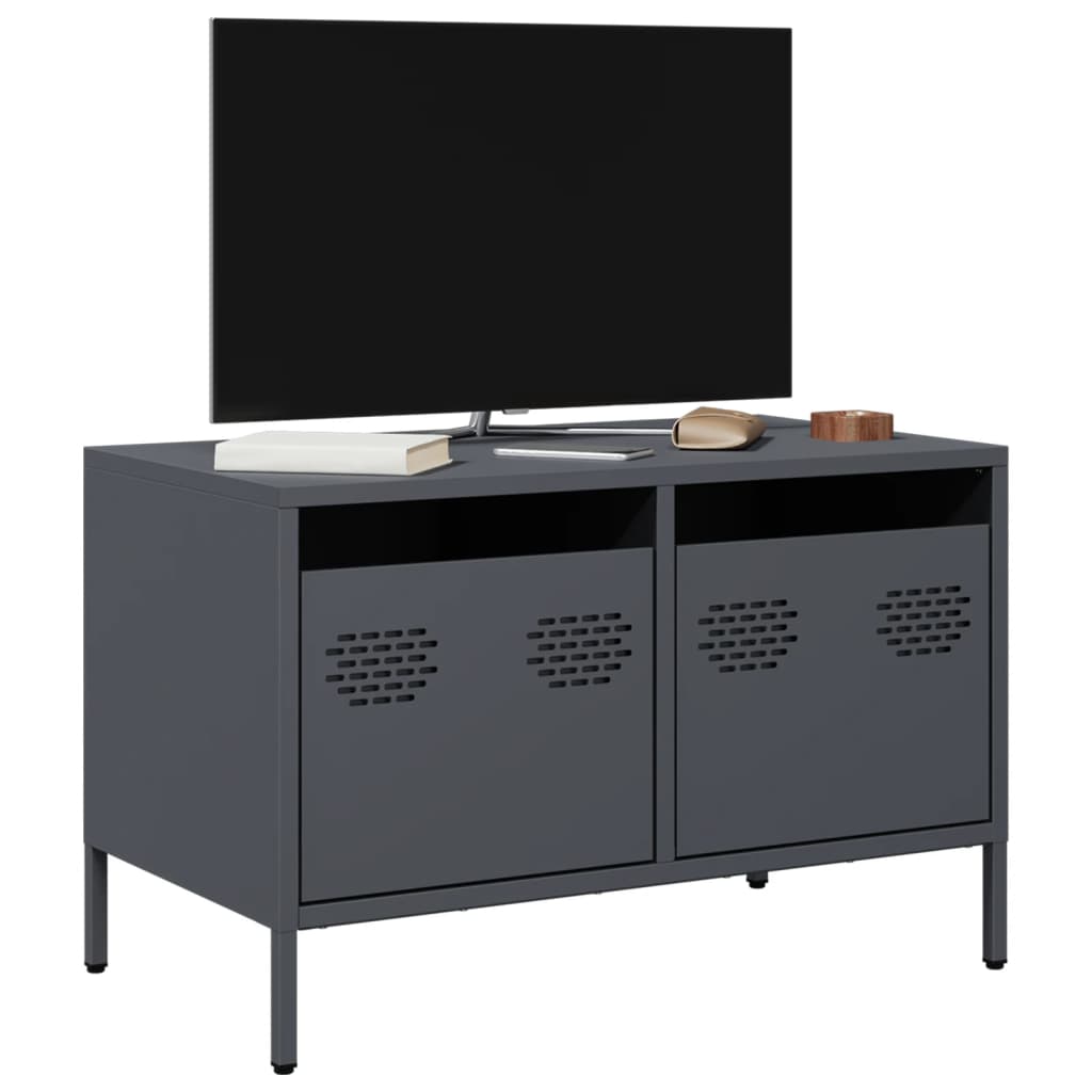 TV Stand Anthracite 68 x 39 x 43.5 cm Cold Rolled Steel