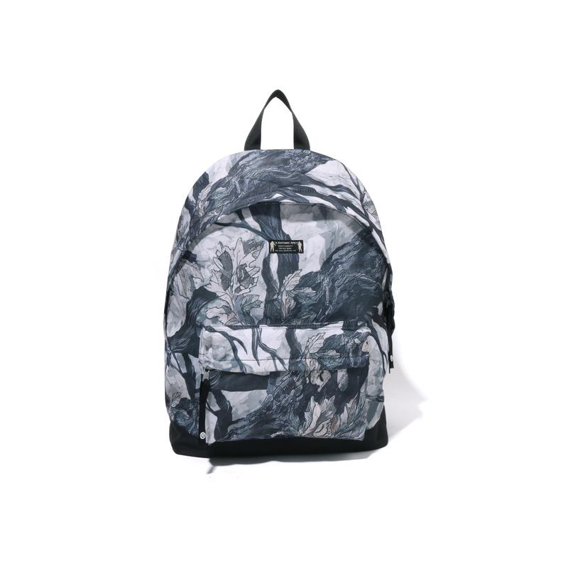 A Bathing Ape Рюкзак из ткани с камуфляжем под дерево Унисекс Рюкзак Белый Коричневый 0ZXBGM008891P