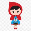 Chapeuzinho Vermelho Minus Little Red Riding Hood Big Bad Iron On Patches For Clothing Applique Stickers On Clothes Heat-Sensitive Custom Patch