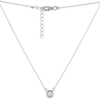 Серебряное колье с опалом 0.219ct (2118480)