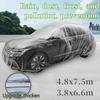 Disposable Dust Cover Car Clothing Sun Protection Waterproof Sunshade Cover for All Vehicles Transparent Car Clothing Car Covers