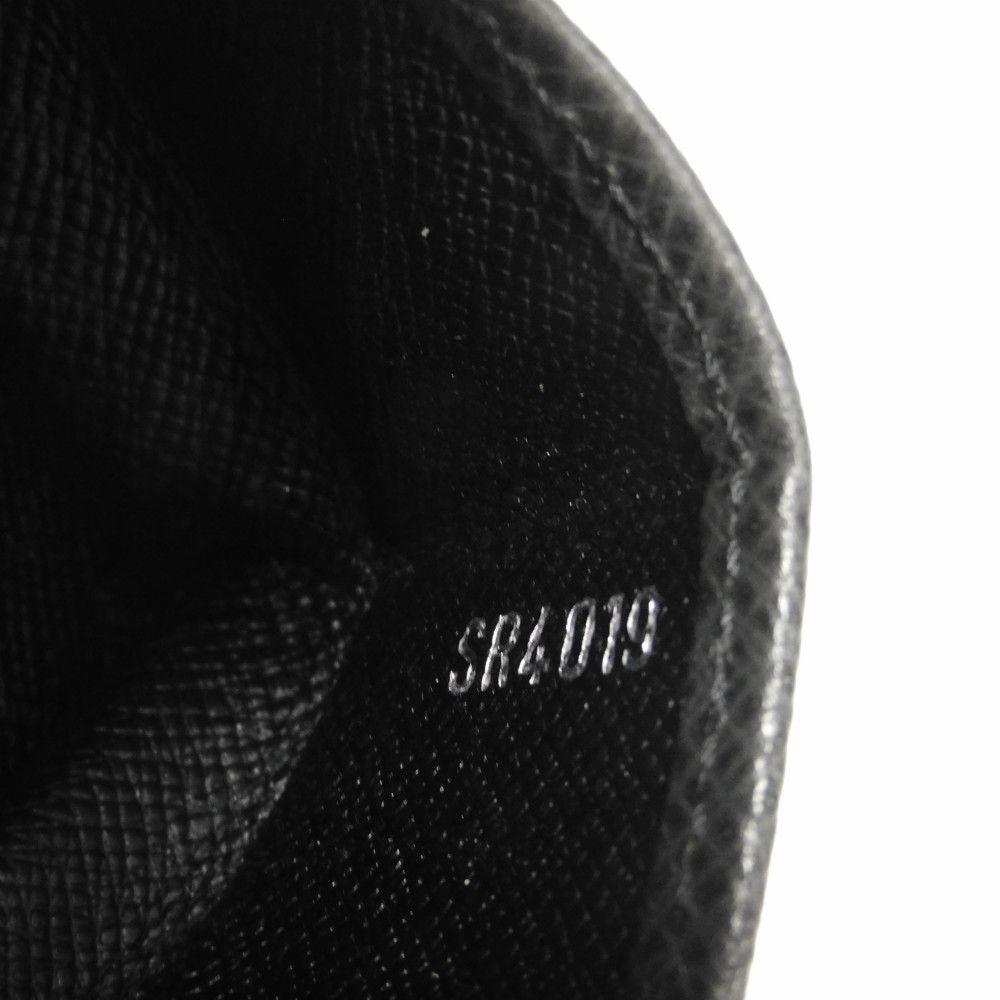 Б/у 12564 Кошелек-коробочка M30382 7943 Логотип LV с тиснением угольно-серый черный карман для монет Taiga Ardoise Мужской от