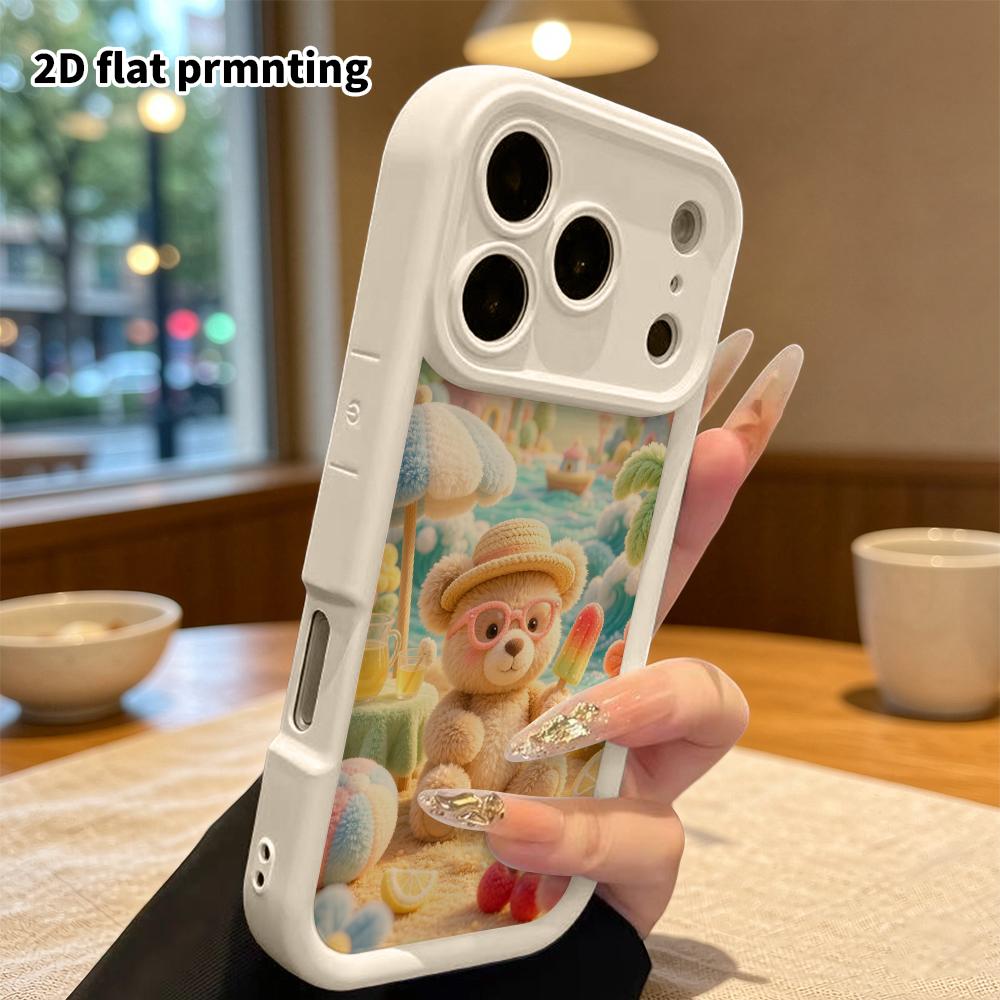 Phone Case: 2D flat, fits iPhone 18, 17, 16, 15, 14, 13, 12 Pro protective case, perfect for beach vacations, Christmas, and Halloween holiday gifts