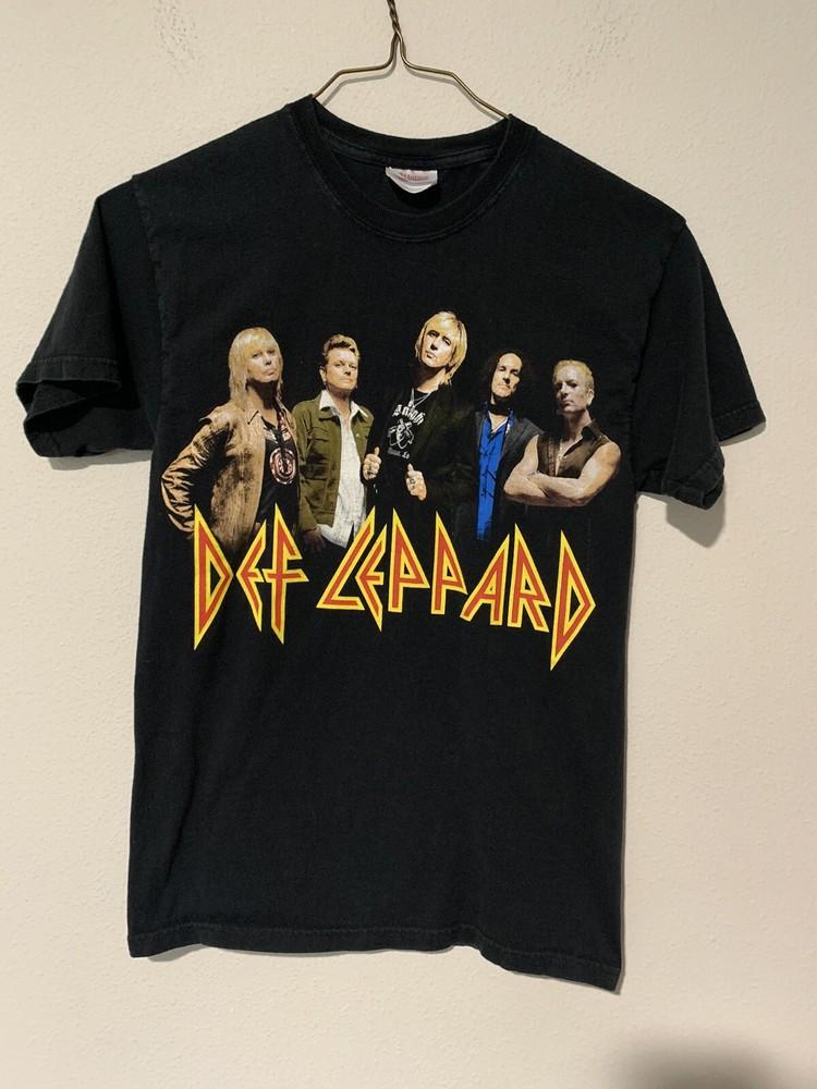26 2007 Группа Def Leppard Концертный Тур Футболка Черная Графическая Футболка Размер Маленький Унисекс Футболка