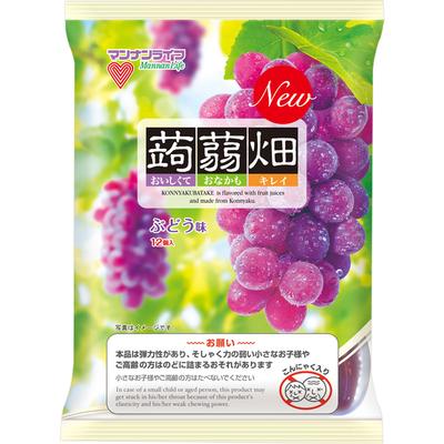 Mannan Life Konnyaku Hatake со вкусом винограда 25г x 12 желе Конняку Хатаке