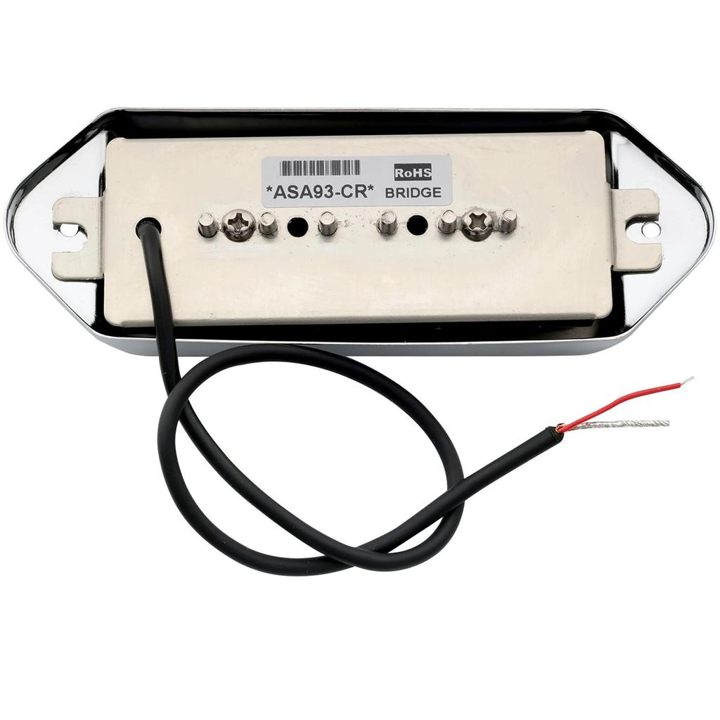 Звукосниматель Artec ASA93 Alnico 5 P90 Dog-Ear с бриджевым звукоснимателем для электрогитары типа ES330 Casino, хром