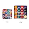 25MM 38MM Children Billiards Table Balls Set Resin Small Pool Cue Balls Full Set