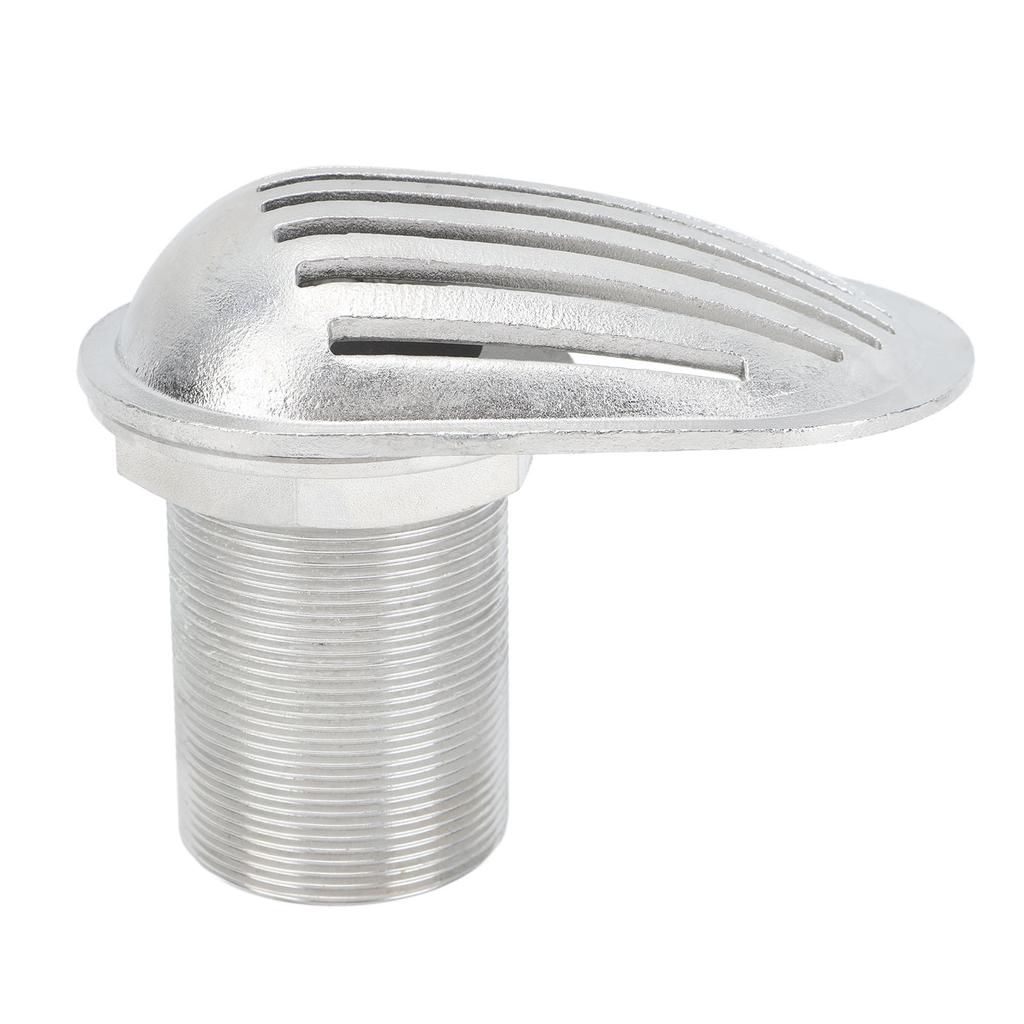 2in Marine Boat Strainer, 316 Stainless Steel Thru Hull Water Pickup Filter Scoop for Yacht Kayak