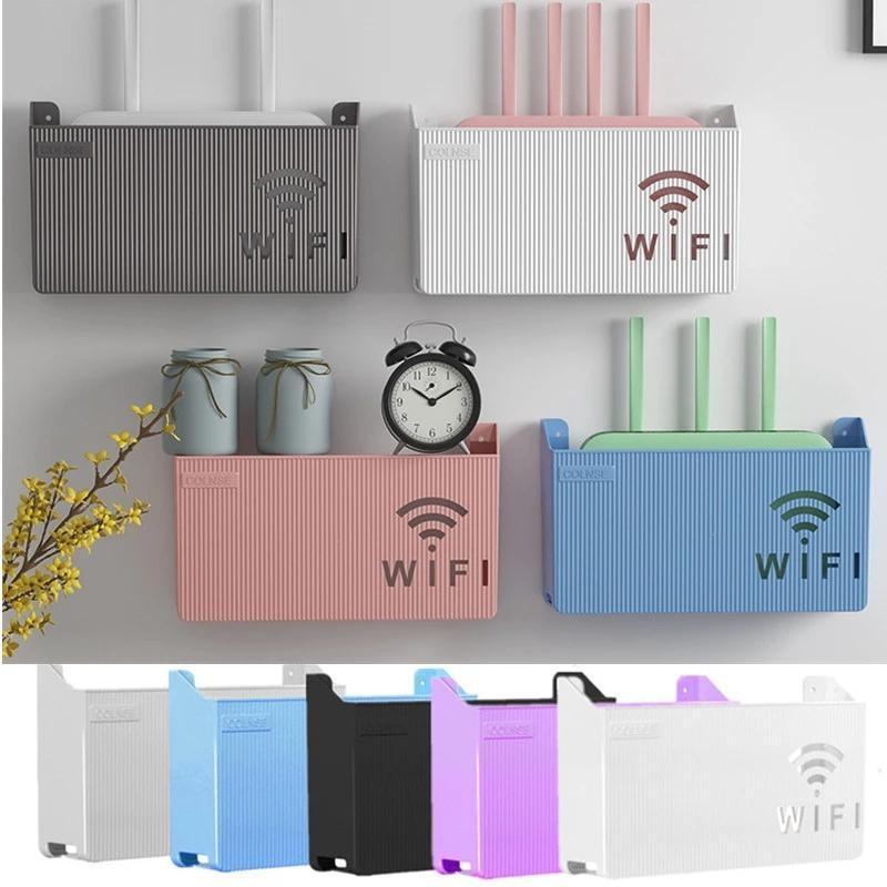 1 шт. настенный беспроводной маршрутизатор Wi-Fi, полка, ящик для хранения, органайзер из АБС-пластика, кабель, кронштейн для питания, органайзер, ящик для домашнего декора