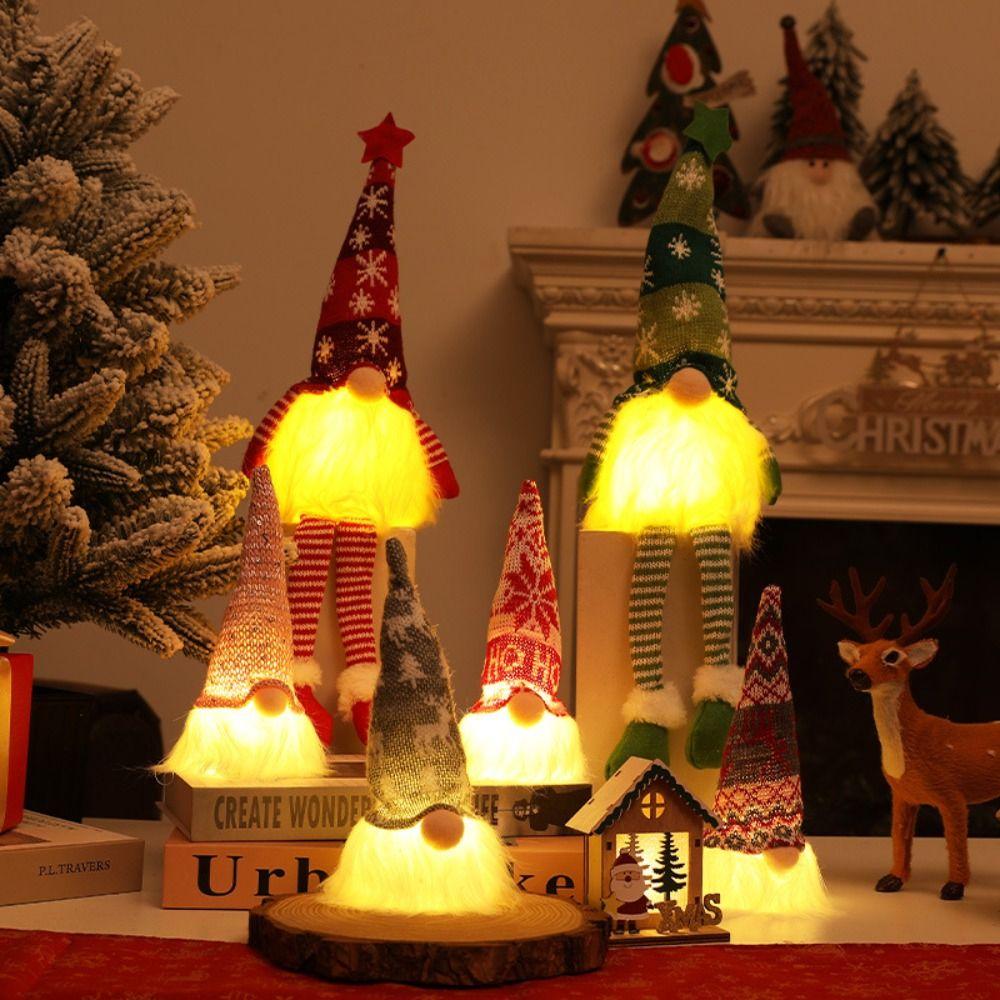 Мягкие Безликие Старики Украшения Милая Рождественская Кукла Рождественская Кукла Рудольф Декор для Отеля Офиса