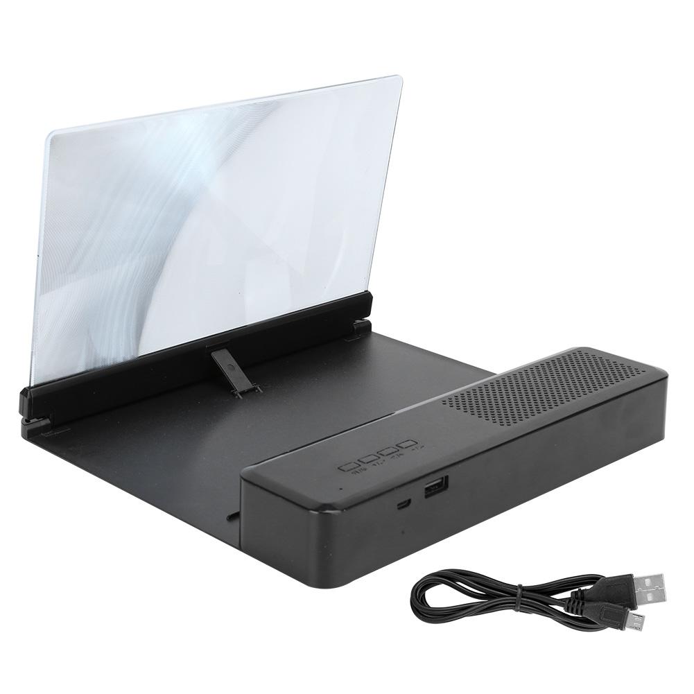 26X 10 Inch Wireless Speaker Mobile Phone Screen Magnifier   Sound Bracket Magnify