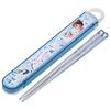 Lunch Box Chopstick Box Set Chopsticks 16.5cm for Children Antibacterial Treatment Disney Frozen 24 Easy To Open Sliding Type Made In Japan ABS