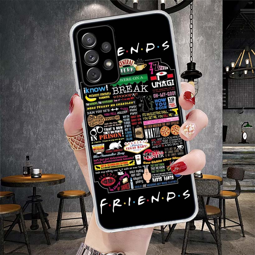 Friends Tv Show Funny Family Soft Phone Case For Samsung Galaxy A12 A22 A32 A52 A72 A02S A51 A50S A71 A70 A31 A20S Note 20 Ultra