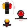 2 ШТ. Габаритные огни для грузовика, контурный фонарь 12 В 24 В, боковой свет, красный, янтарный, сигнальный указатель, для прицепа, фургона, автобуса, каравана, лодки